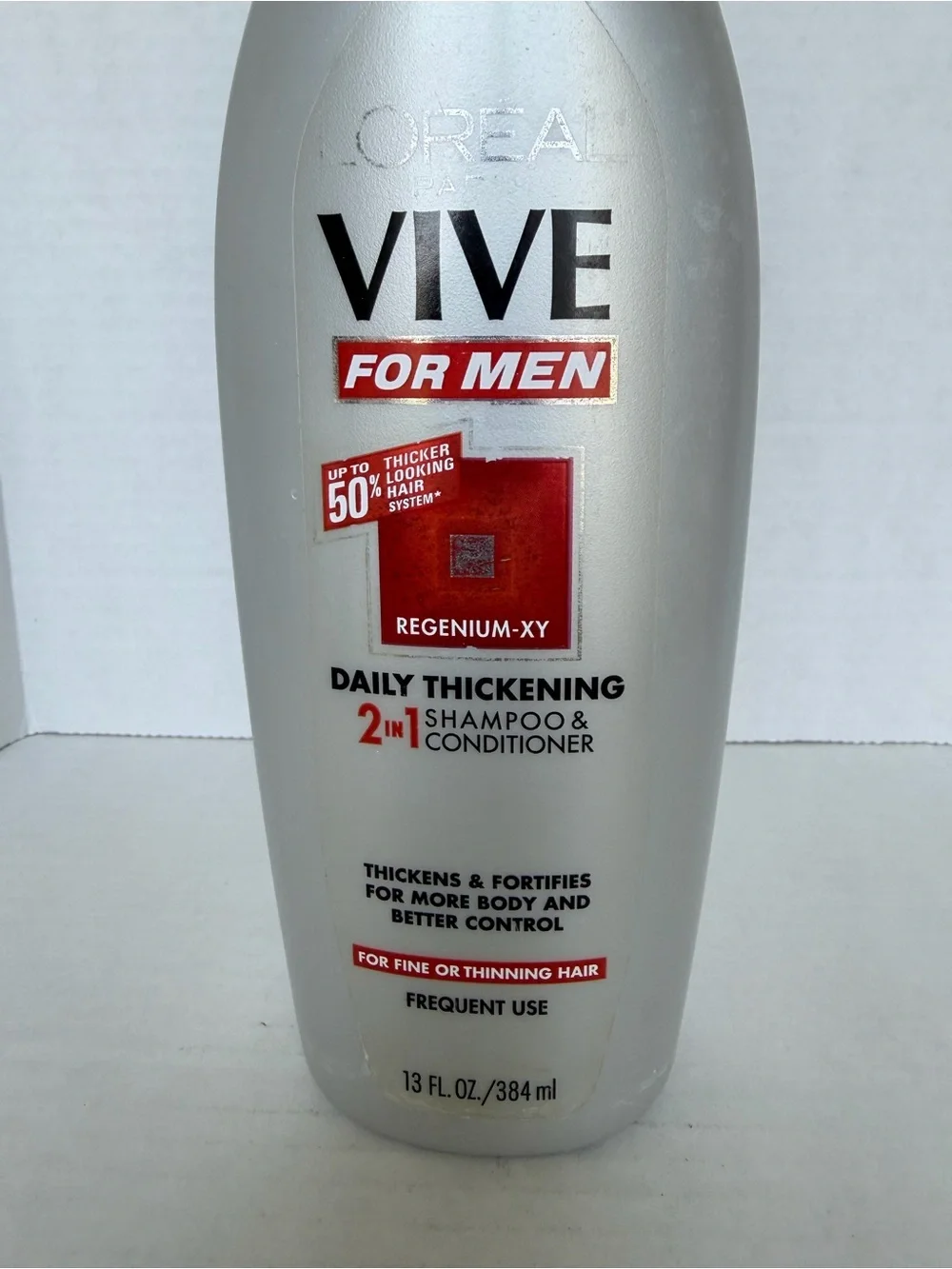 L’Oréal Vive for Men Daily Thickening 2 in 1 Shampoo Discontinued 13 oz 85% Full